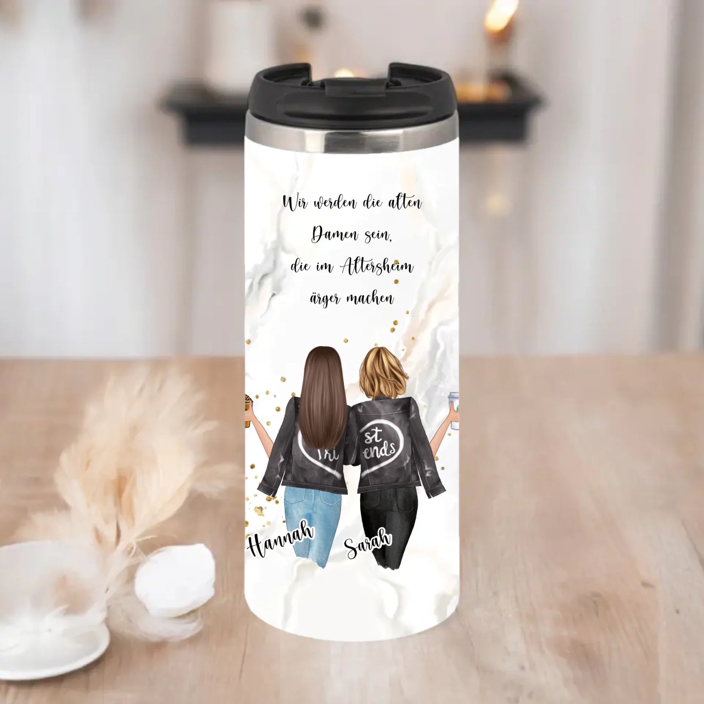 Freundinnen Tasse / Thermobecher