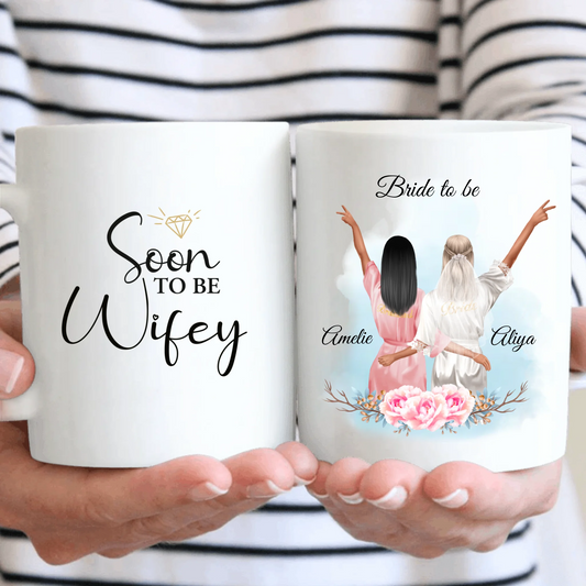 Braut & Freundin Tasse / Thermobecher