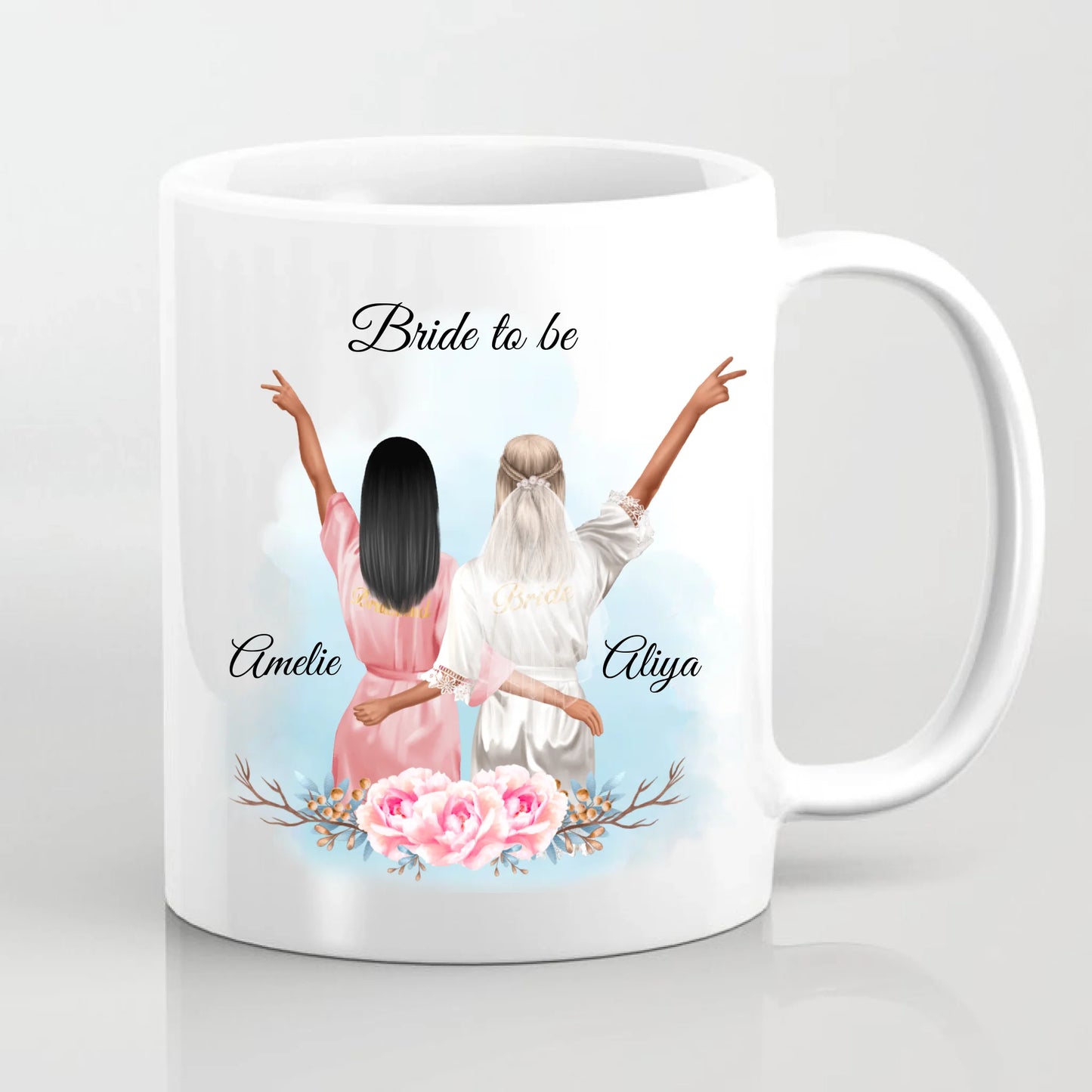 Braut & Freundin Tasse / Thermobecher