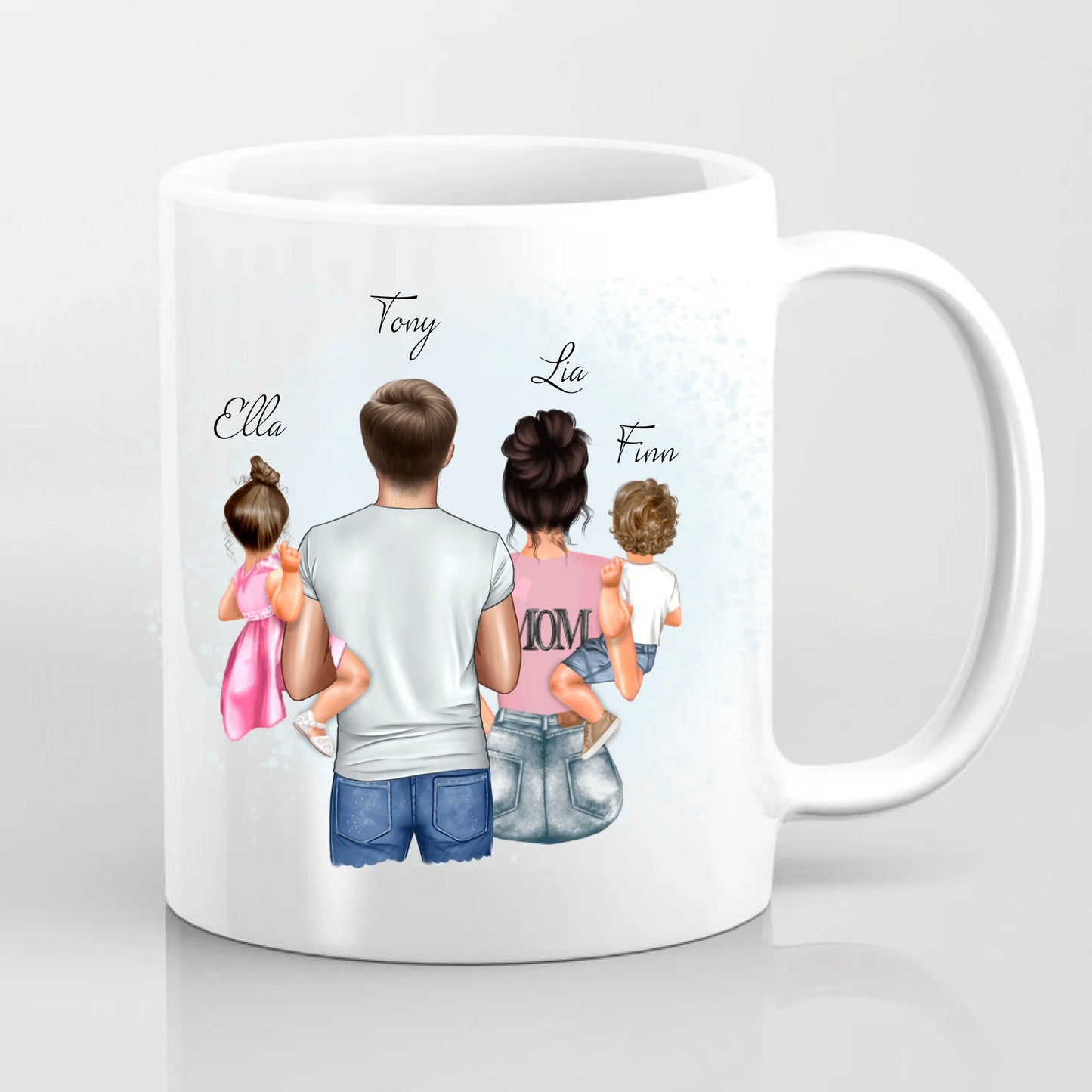 Mama Papa & 2 Babys Tasse / Thermobecher
