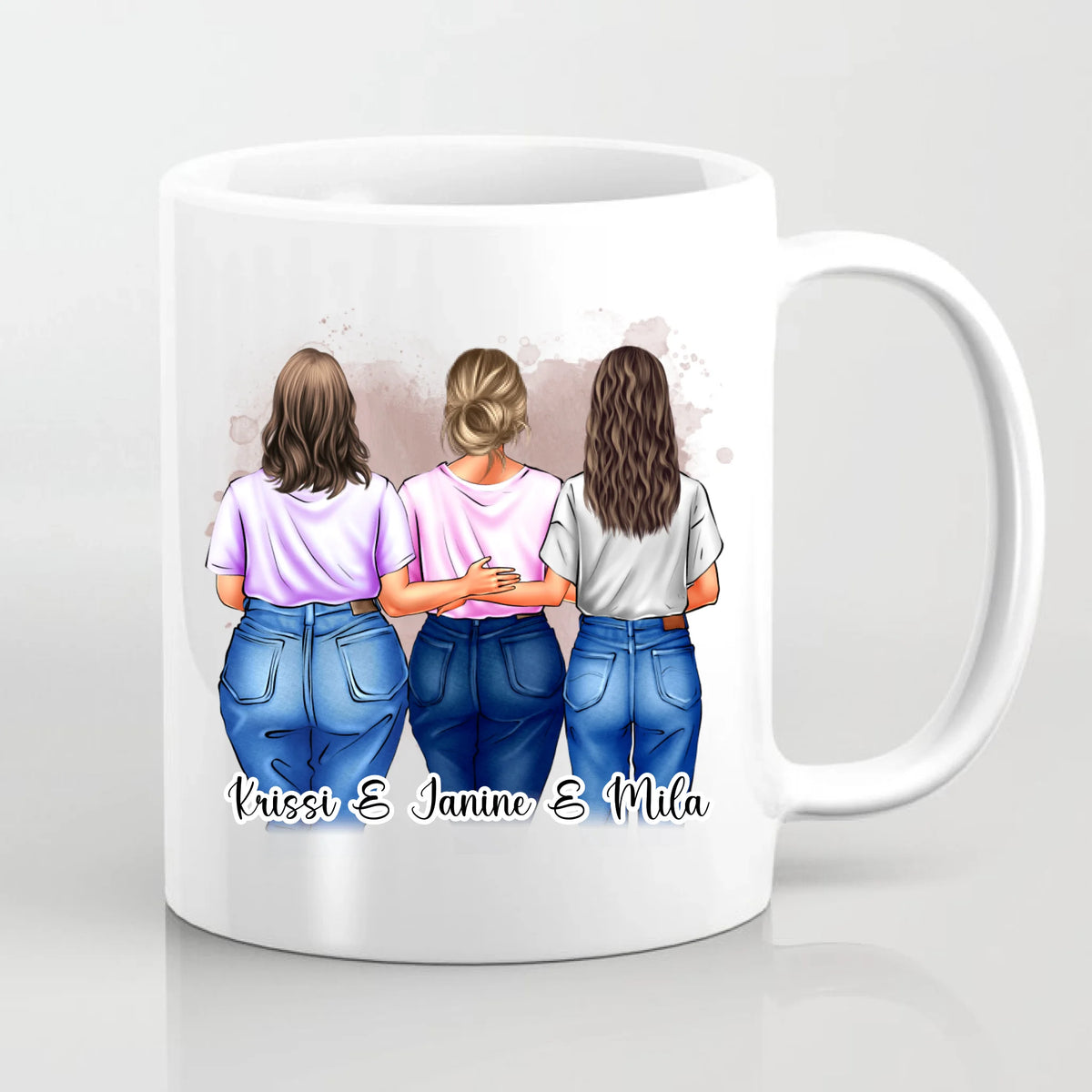 Freundin Tasse / Thermobecher Geschenk, 2-3 Freundinnen