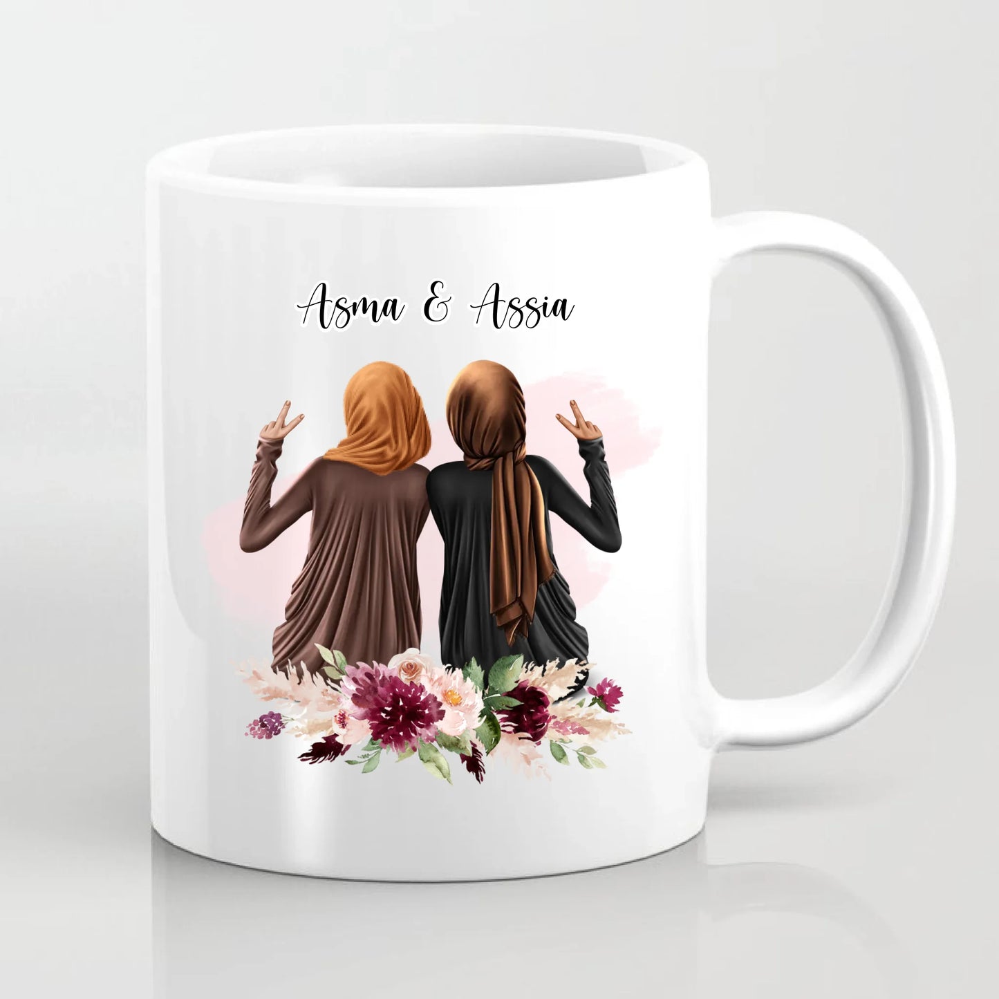 Hijab/Haare 2-4 Freundinnen Tasse / Thermobecher