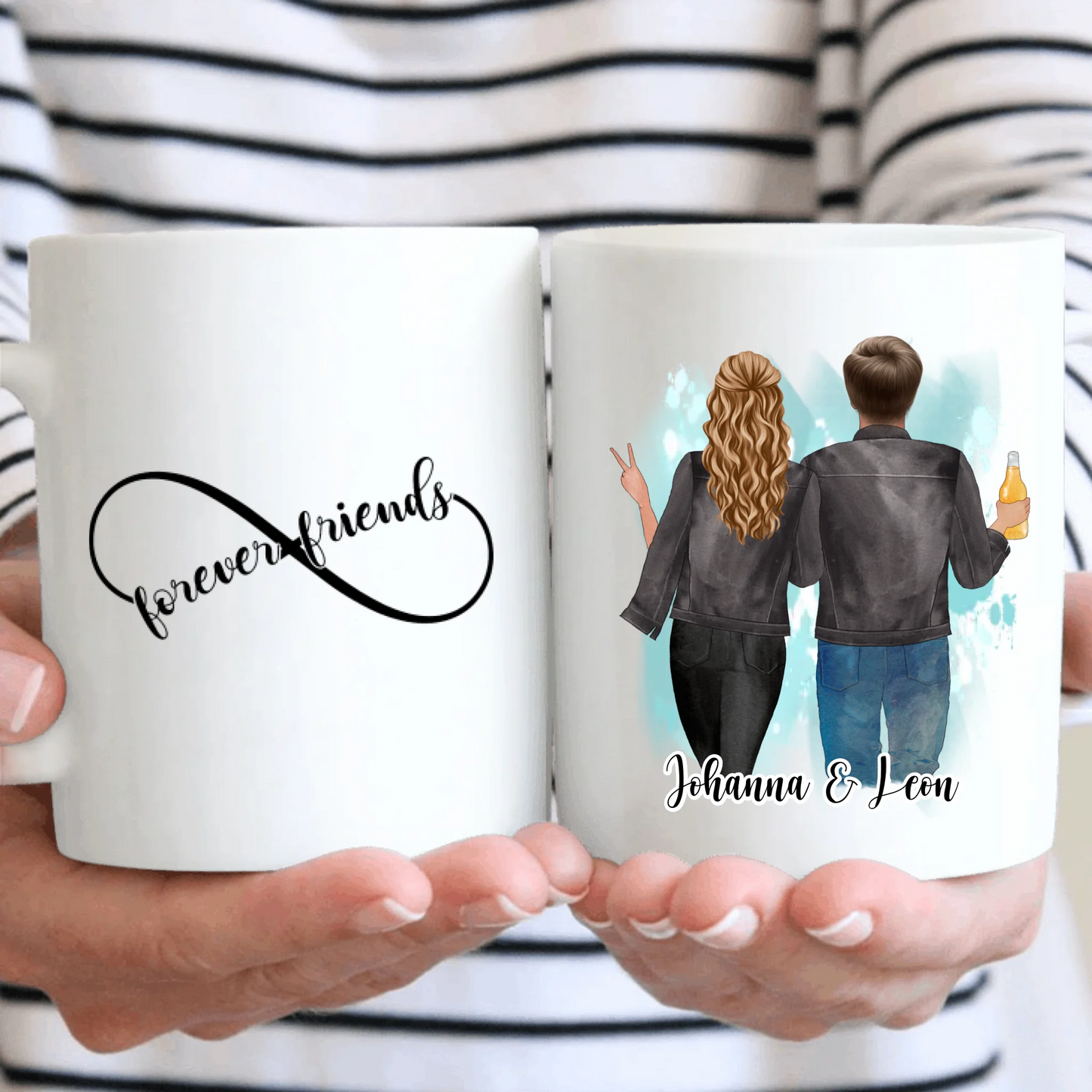 Bester Freund & Beste Freundin Tasse / Thermobecher