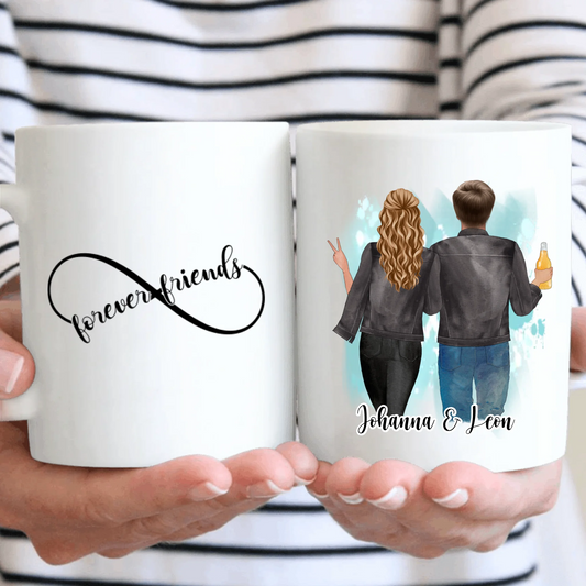 Bester Freund & Beste Freundin Tasse / Thermobecher
