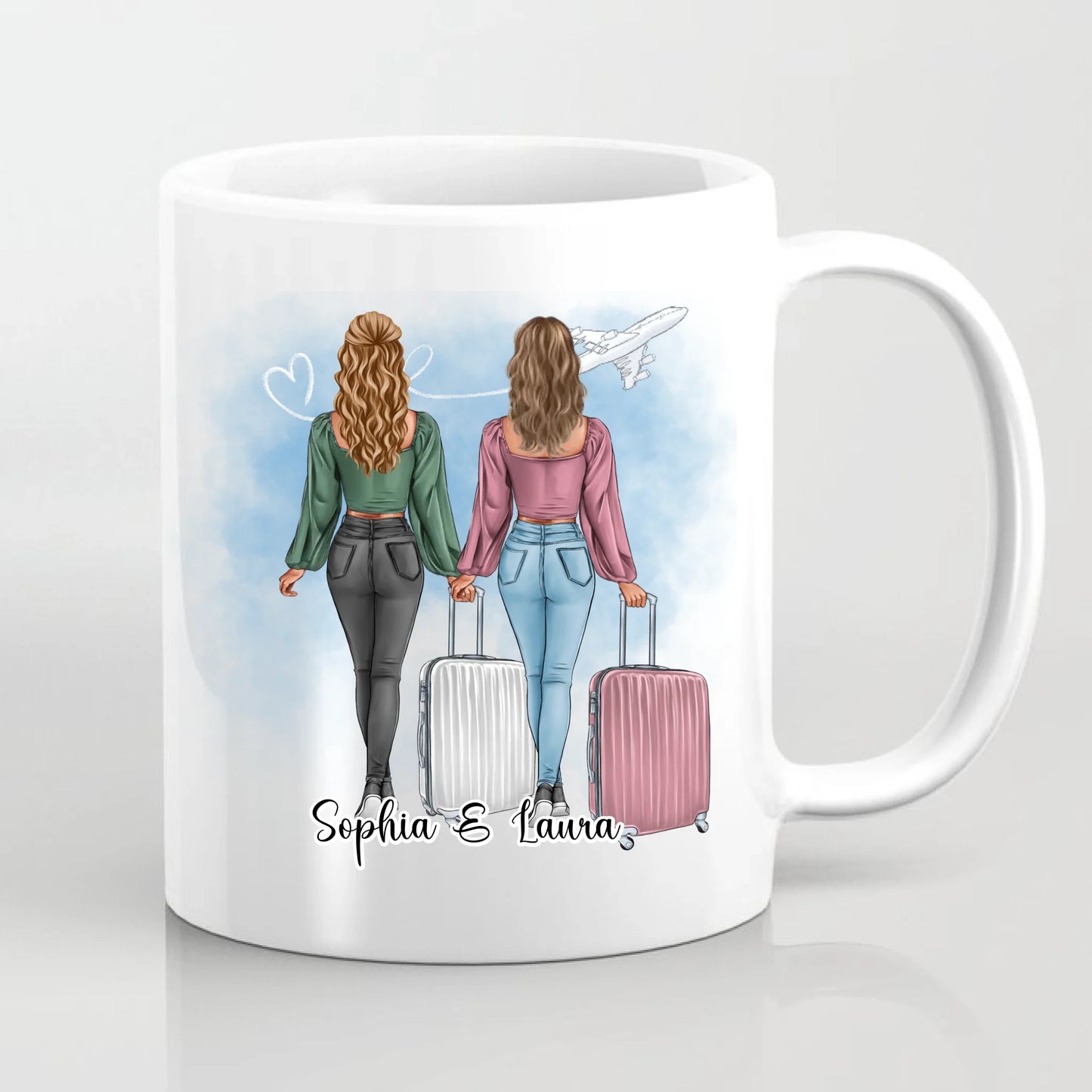 Reise Liebe: 1-2 Personen Tasse / Thermobecher