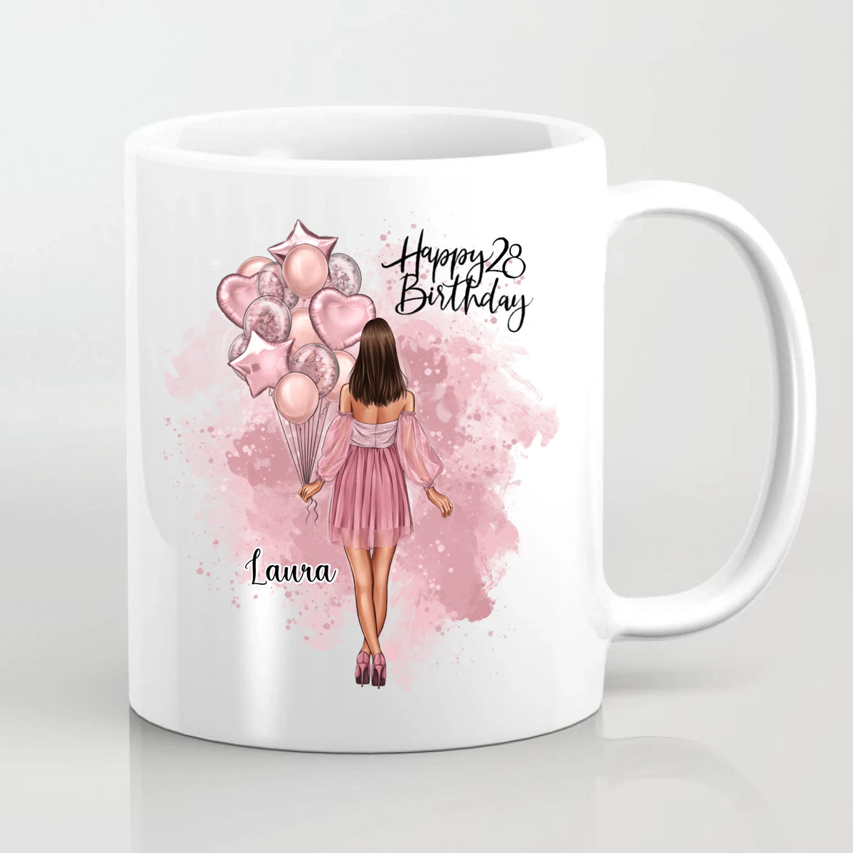 Birthday Girl - #1 Geburtstagsgeschenk Freundin Tasse / Thermobecher