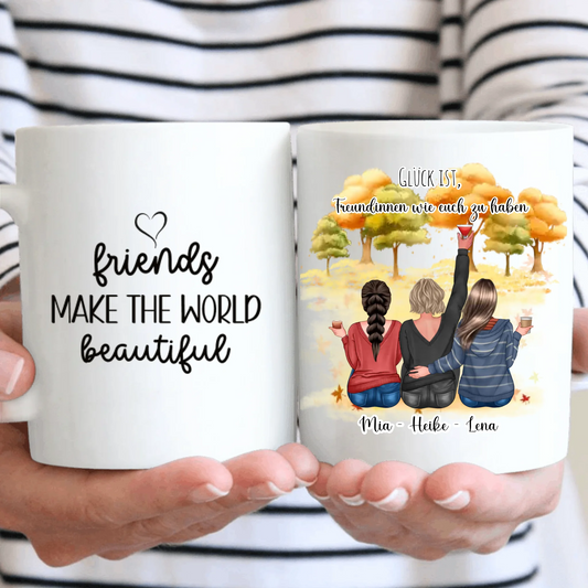 2-3 Freundinnen Tasse / Thermobecher Personalisiert