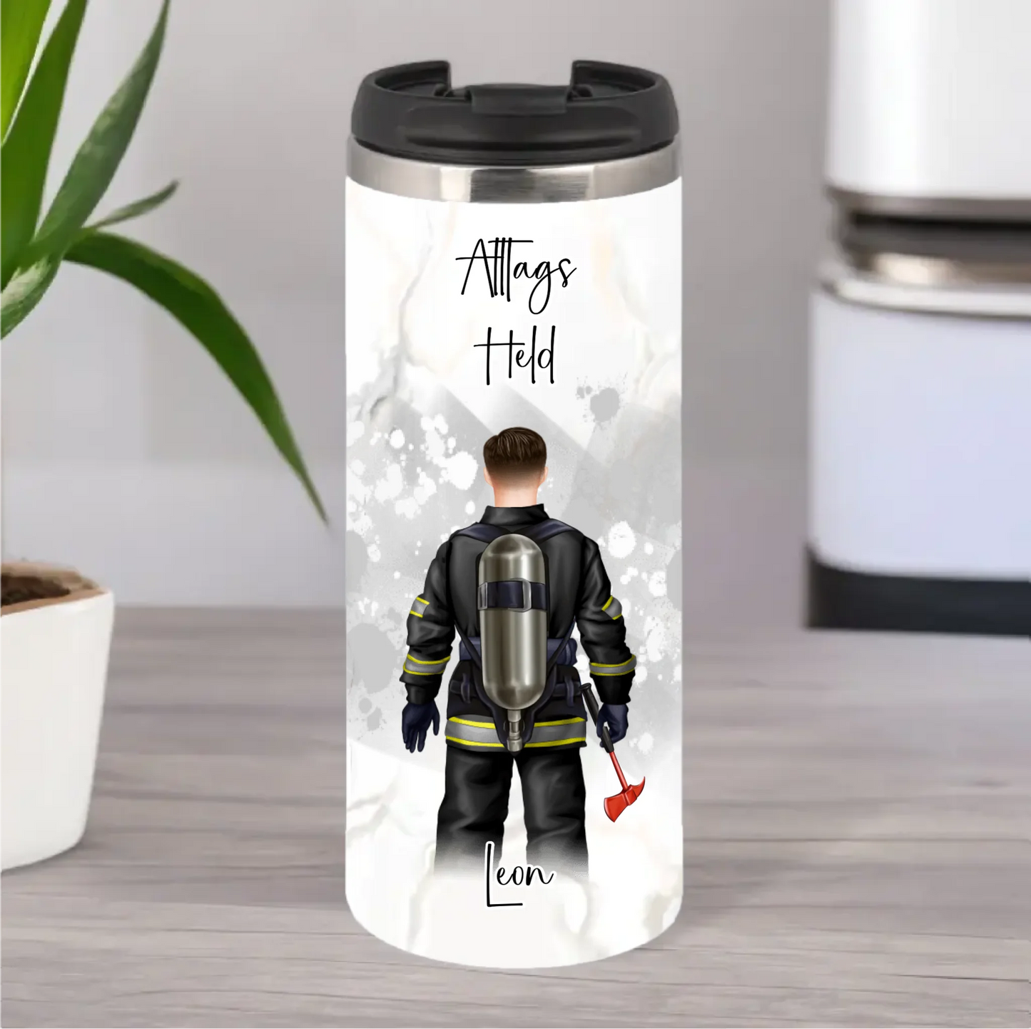 1-2 Personen Feuerwehr, Müllmann,...Tasse / Thermobecher
