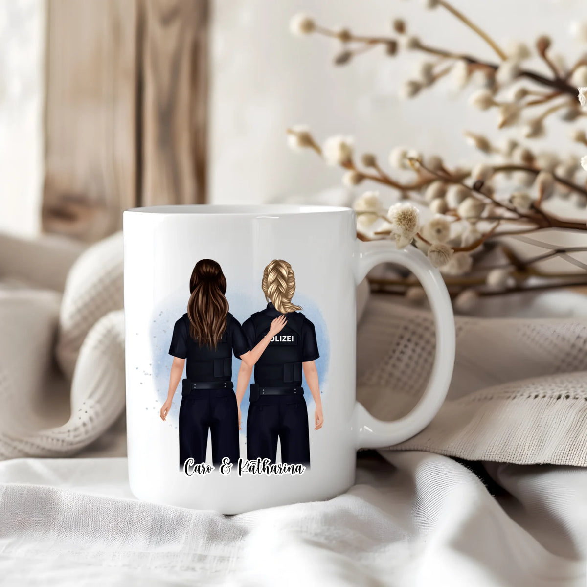 2-3 Polizistinnen Tasse / Thermobecher