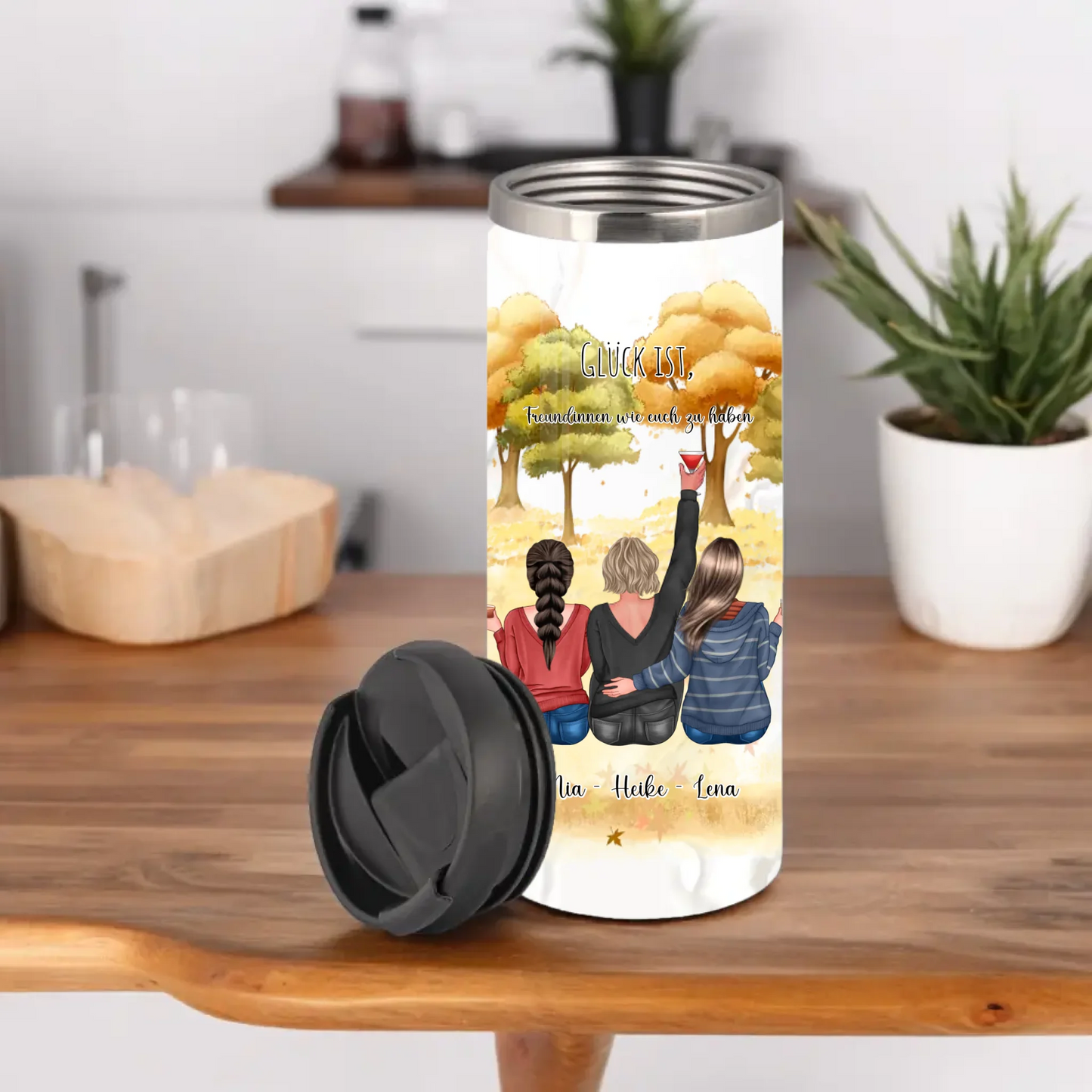 2-3 Freundinnen Tasse / Thermobecher Personalisiert
