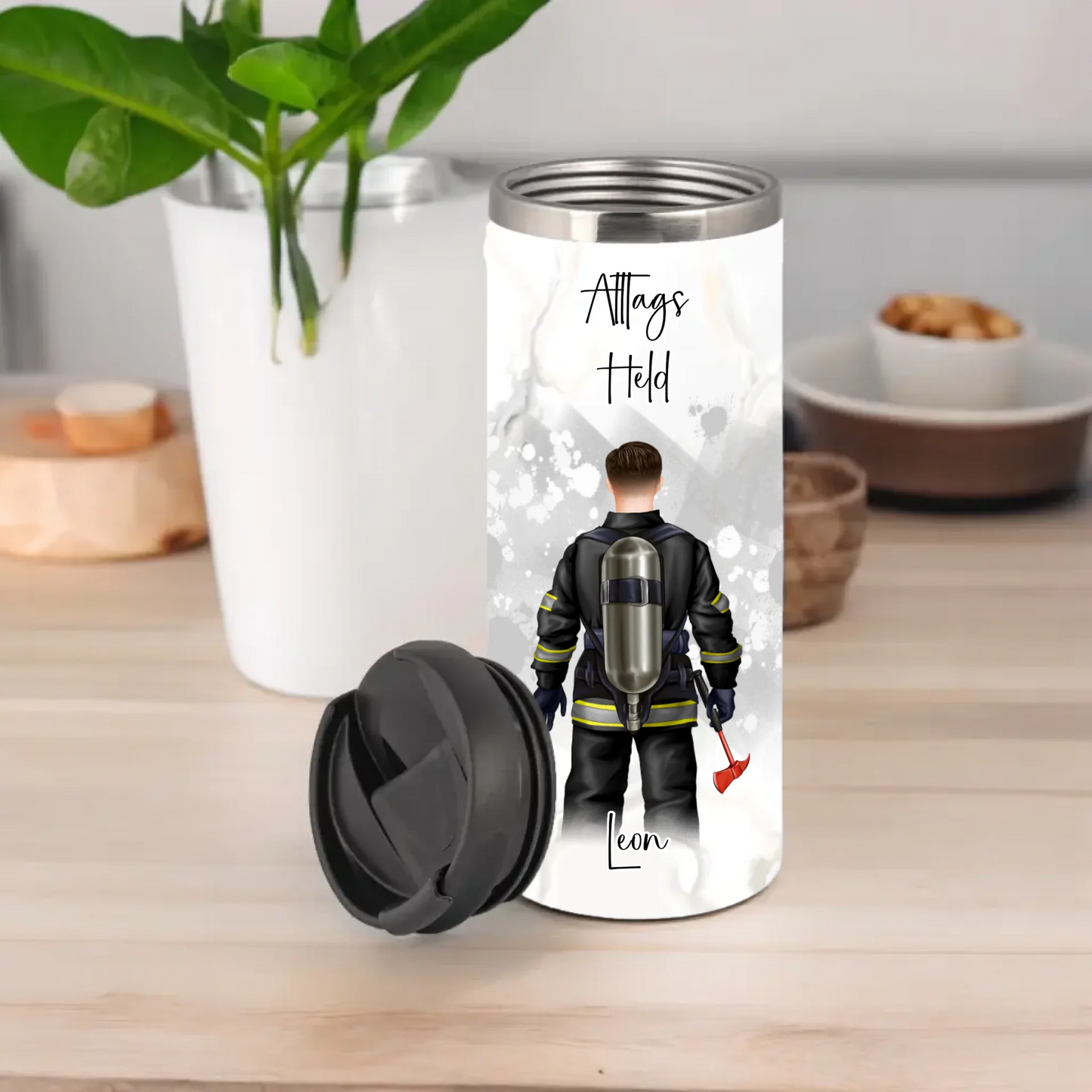 1-2 Personen Feuerwehr, Müllmann,...Tasse / Thermobecher