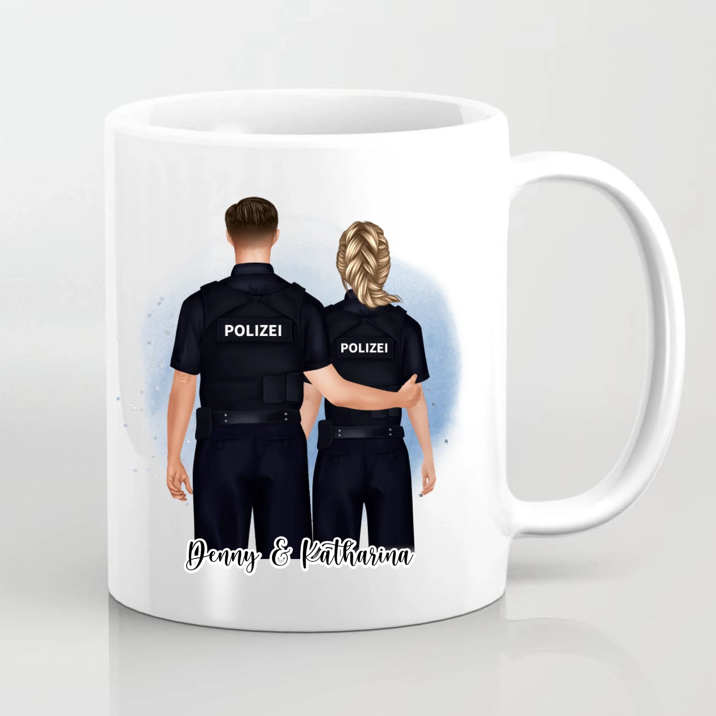 Polizist & Polizistin Tasse / Thermobecher