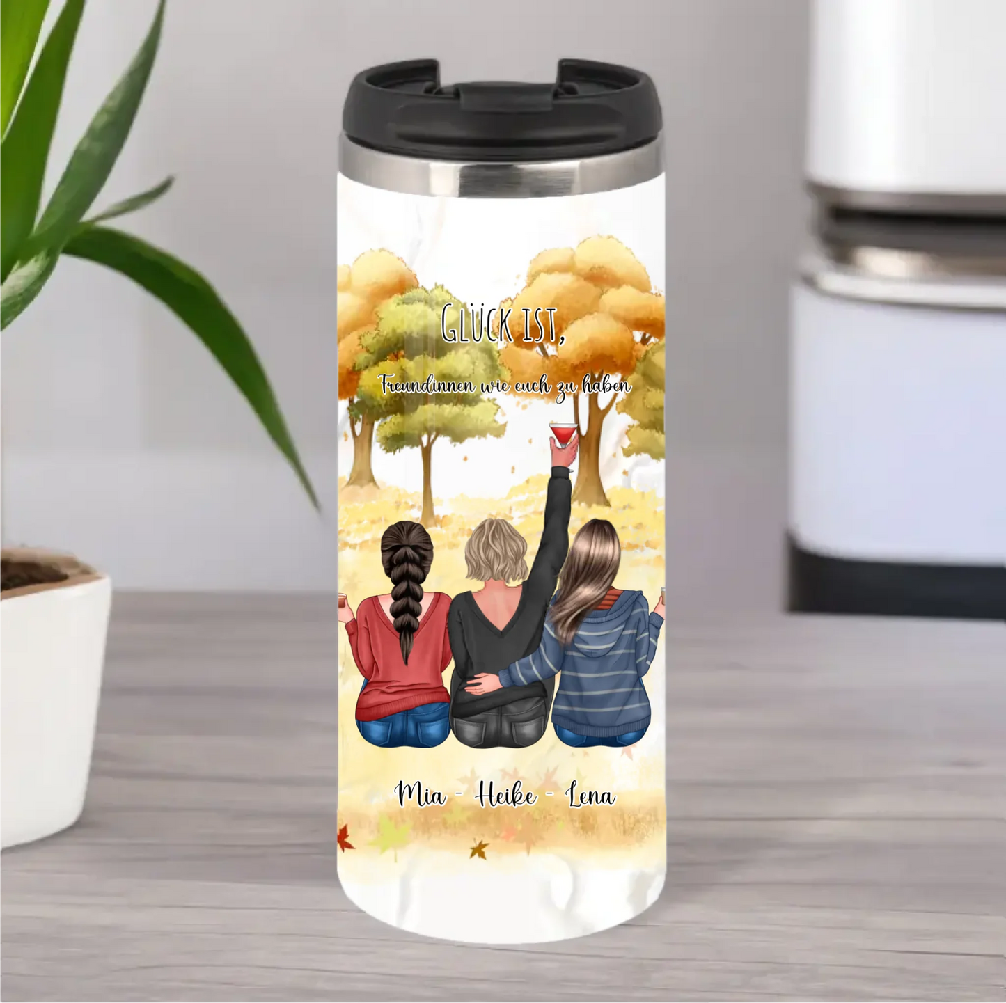 2-3 Freundinnen Tasse / Thermobecher Personalisiert