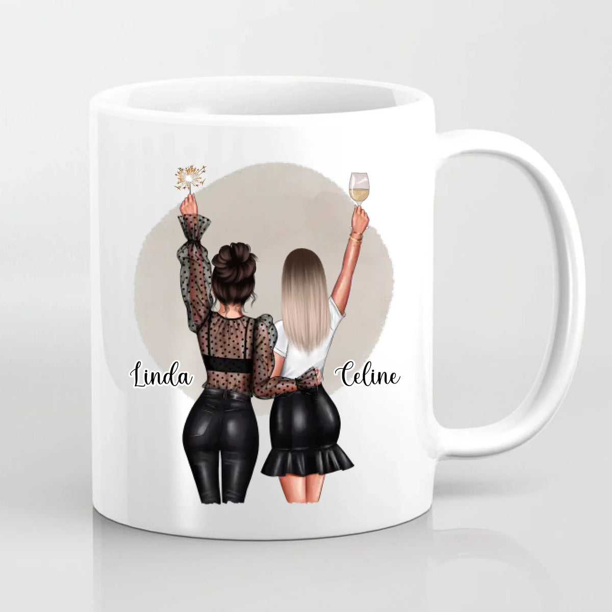 2- 3 Beste Freundinnen Tasse / Thermobecher