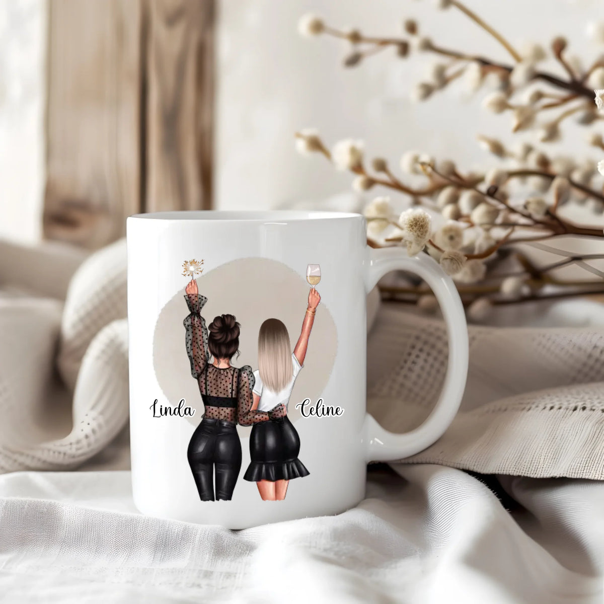 2- 3 Beste Freundinnen Tasse / Thermobecher