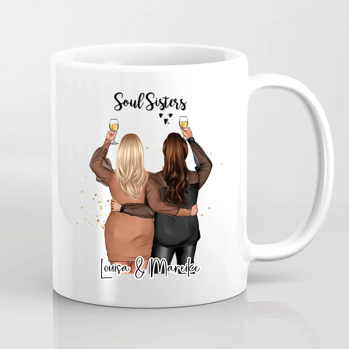 Plus size 2-3 Freundinnen Tasse / Thermobecher
