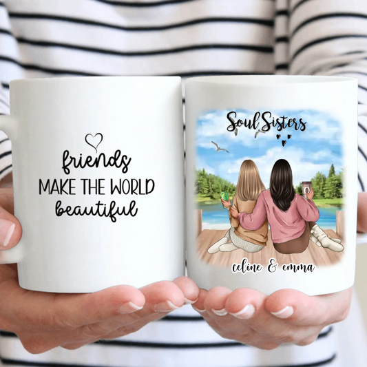 2-3 Freundinnen Tasse / Thermobecher Personalisiert