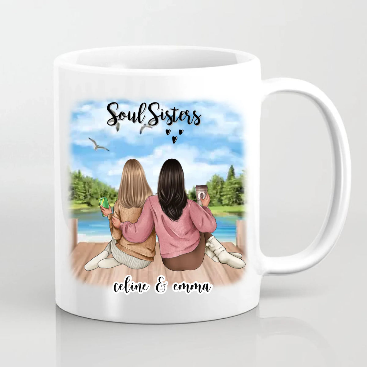 2-3 Freundinnen Tasse / Thermobecher Personalisiert