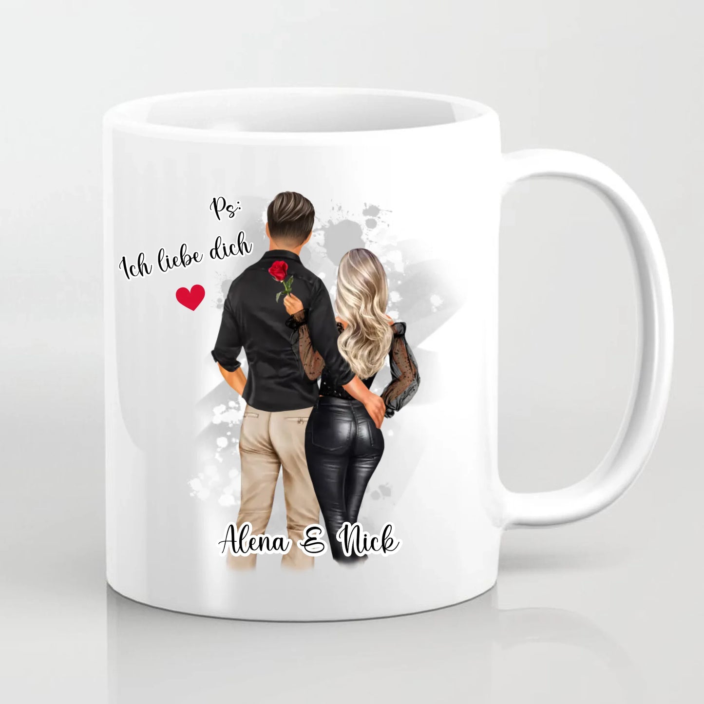Paar Tasse / Thermobecher Personalisiert