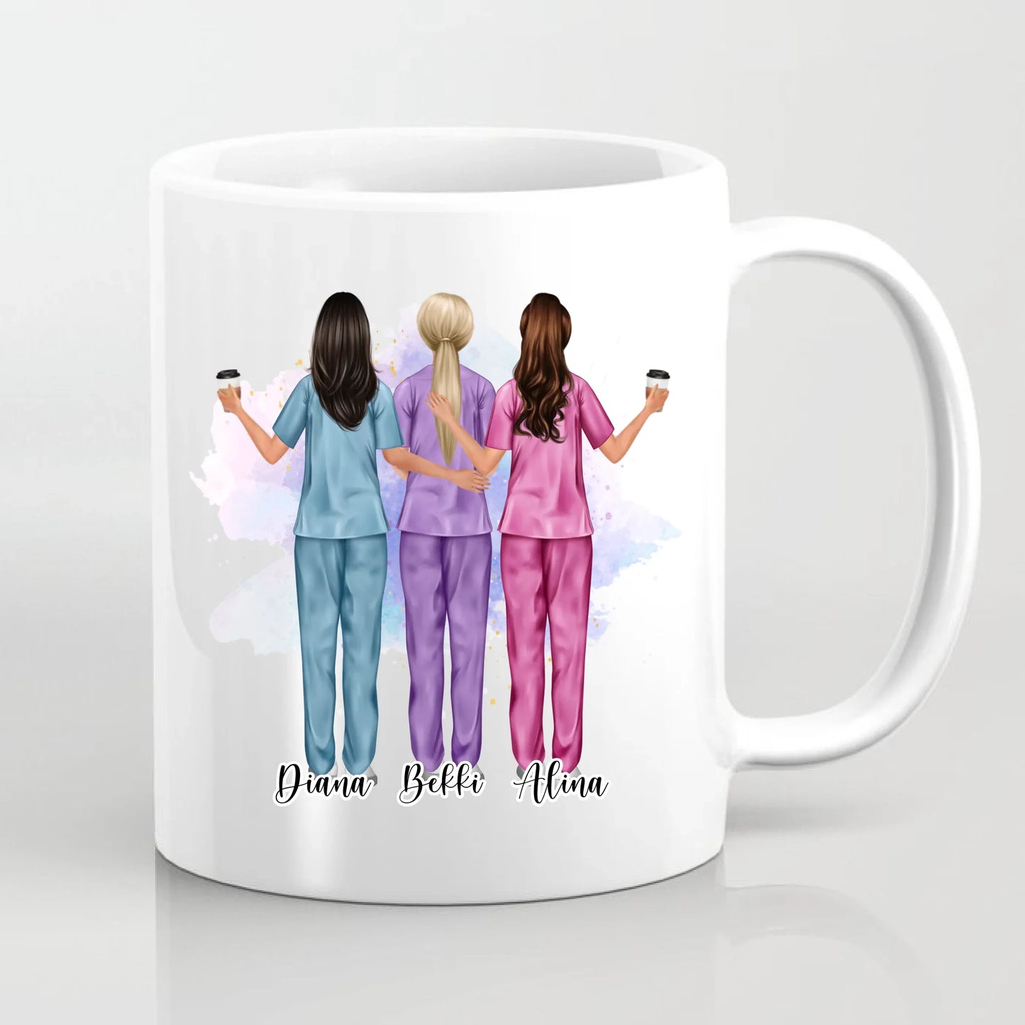 3-5 Krankenschwestern Tasse / Thermobecher
