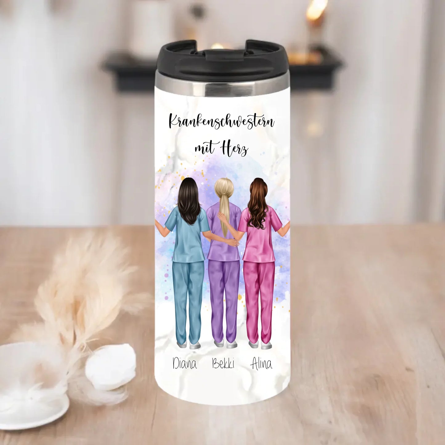 3-5 Krankenschwestern Tasse / Thermobecher