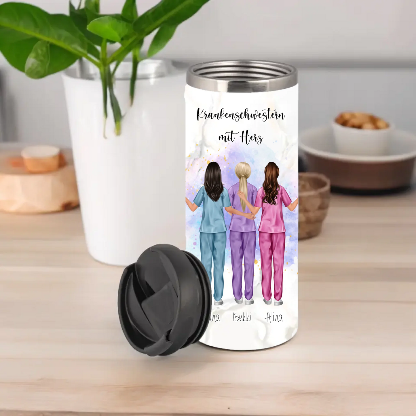 3-5 Krankenschwestern Tasse / Thermobecher