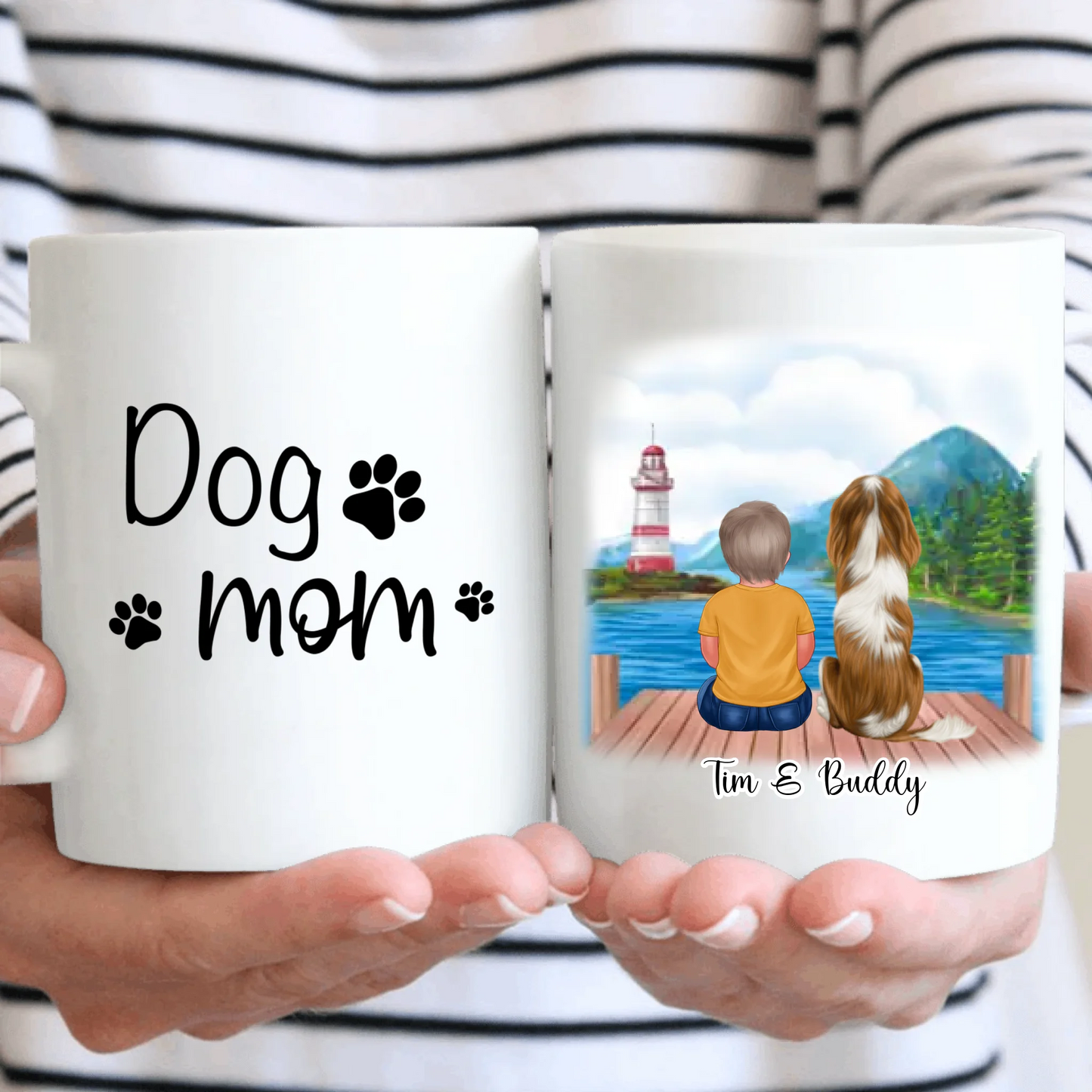 Baby/Kind mit Haustier Tasse / Thermobecher
