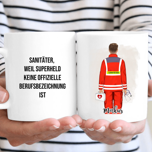 1-2 Sanitäter Tasse / Thermobecher
