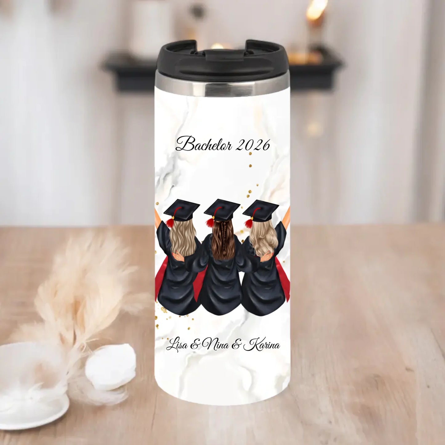 3 Freundinnen Abschluss Tasse / Thermobecher