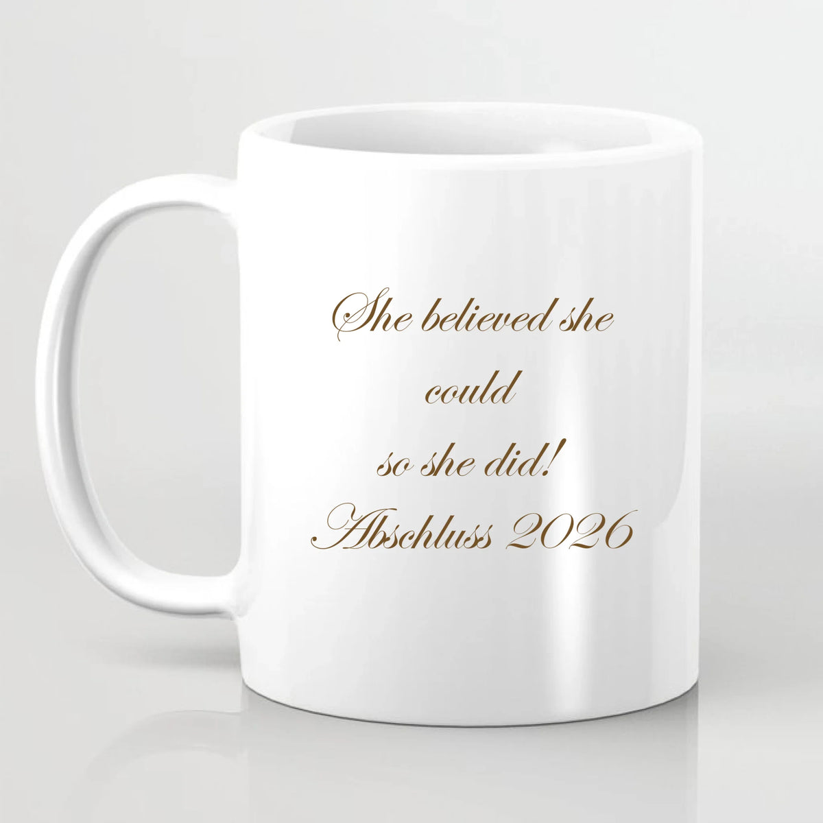 Abschluss Tasse / Thermobecher (Mann & Frau)