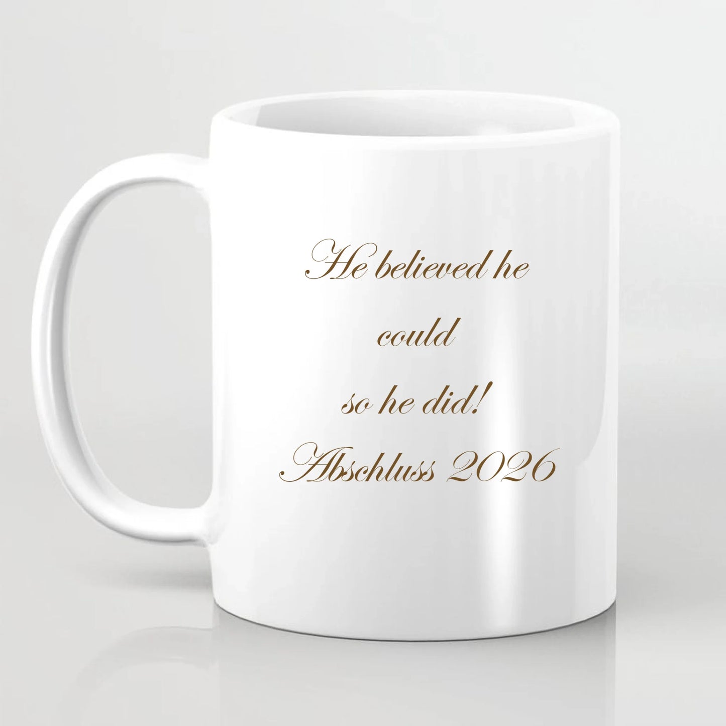 Abschluss Tasse / Thermobecher (Mann & Frau)