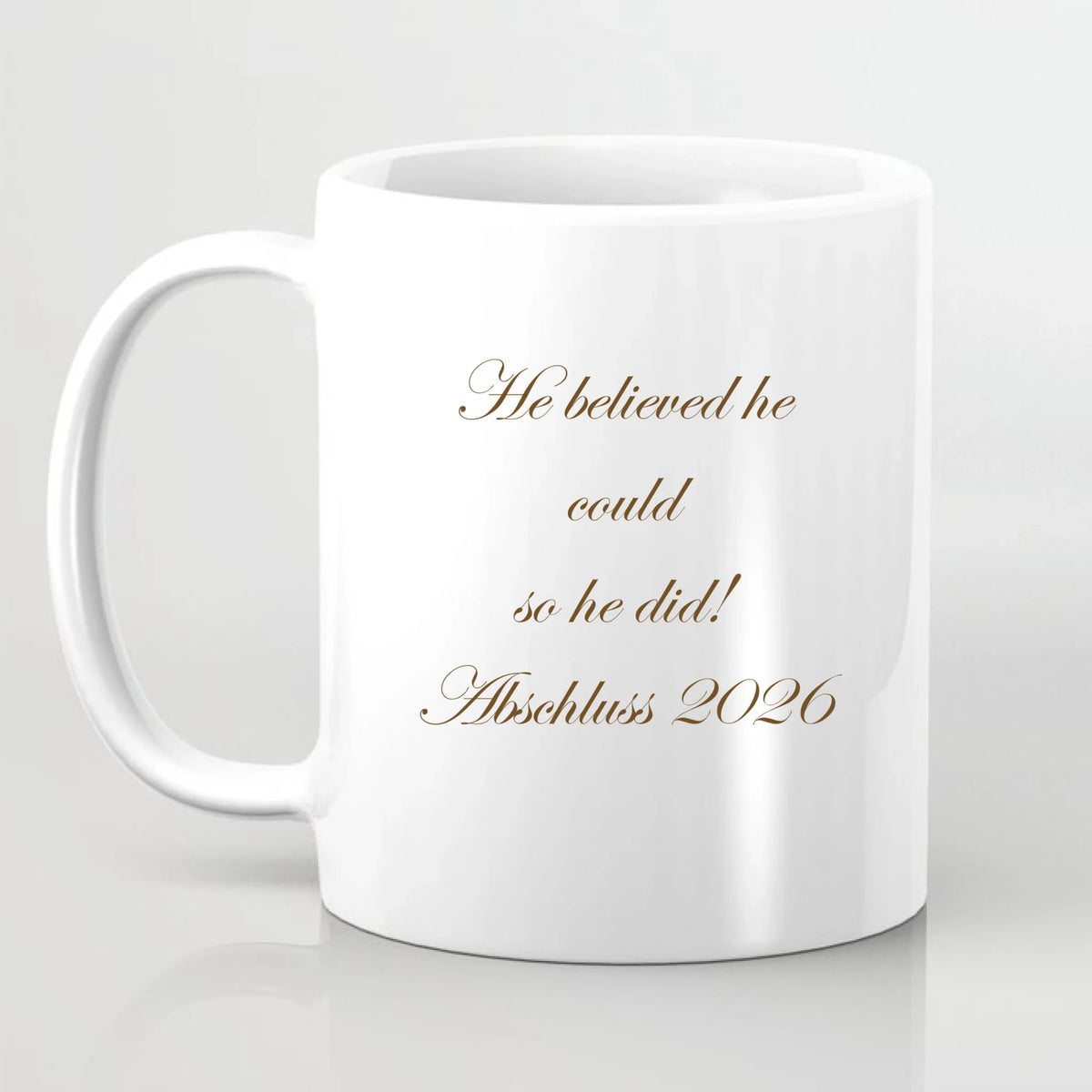 Abschluss Tasse / Thermobecher (Mann & Frau)