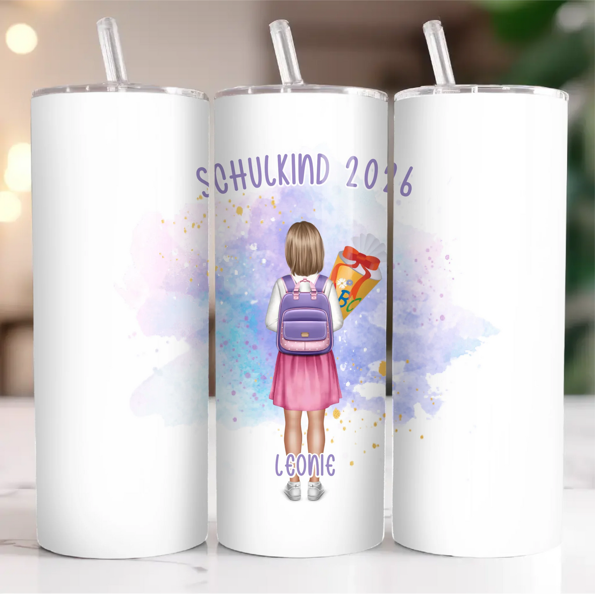1-2 Kinder (Junge & Mädchen) Schulkind Tasse / Thermobecher