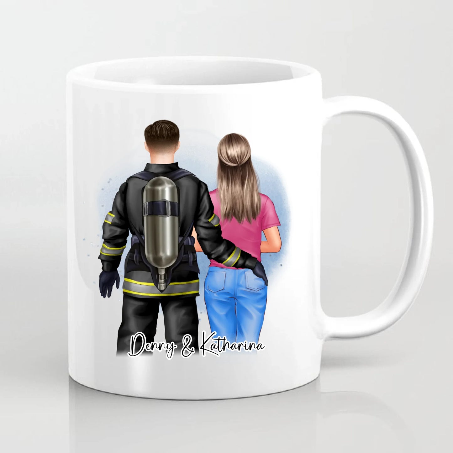 Feuerwehrmann & Frau Tasse