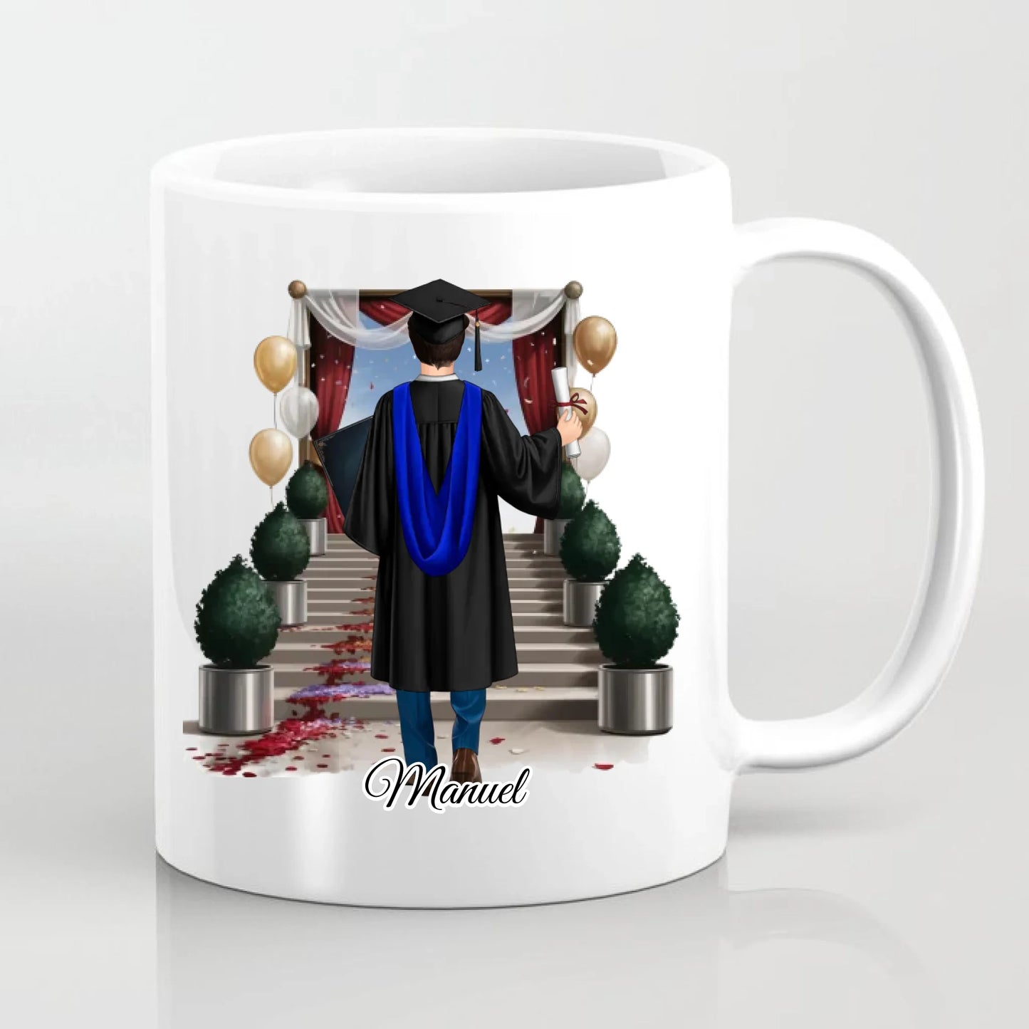 Abschluss Tasse (Mann o. Frau)