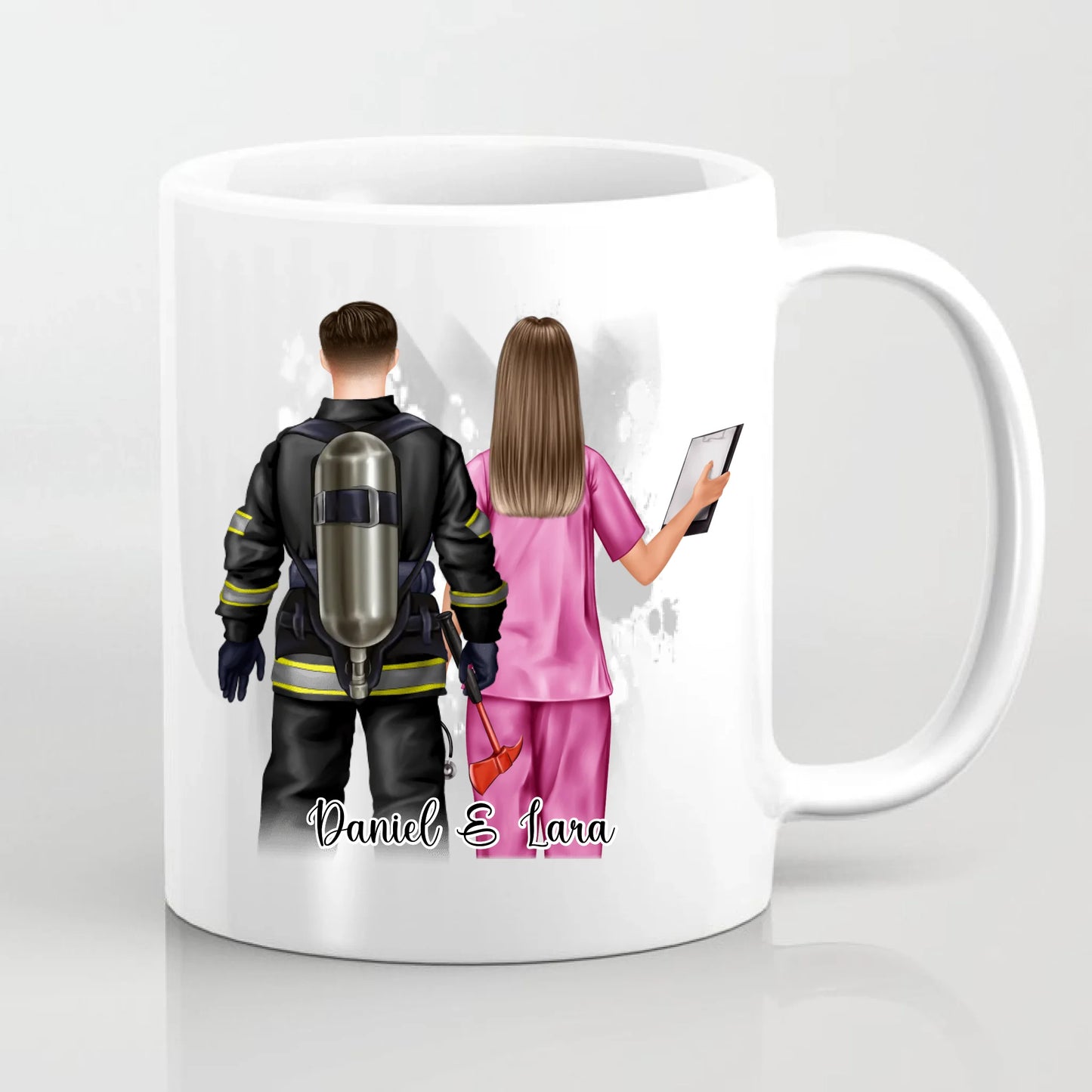 Feuerwehr & Krankenschwester Tasse