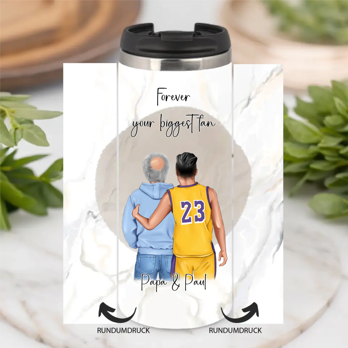 Papa & Basketballer Tasse