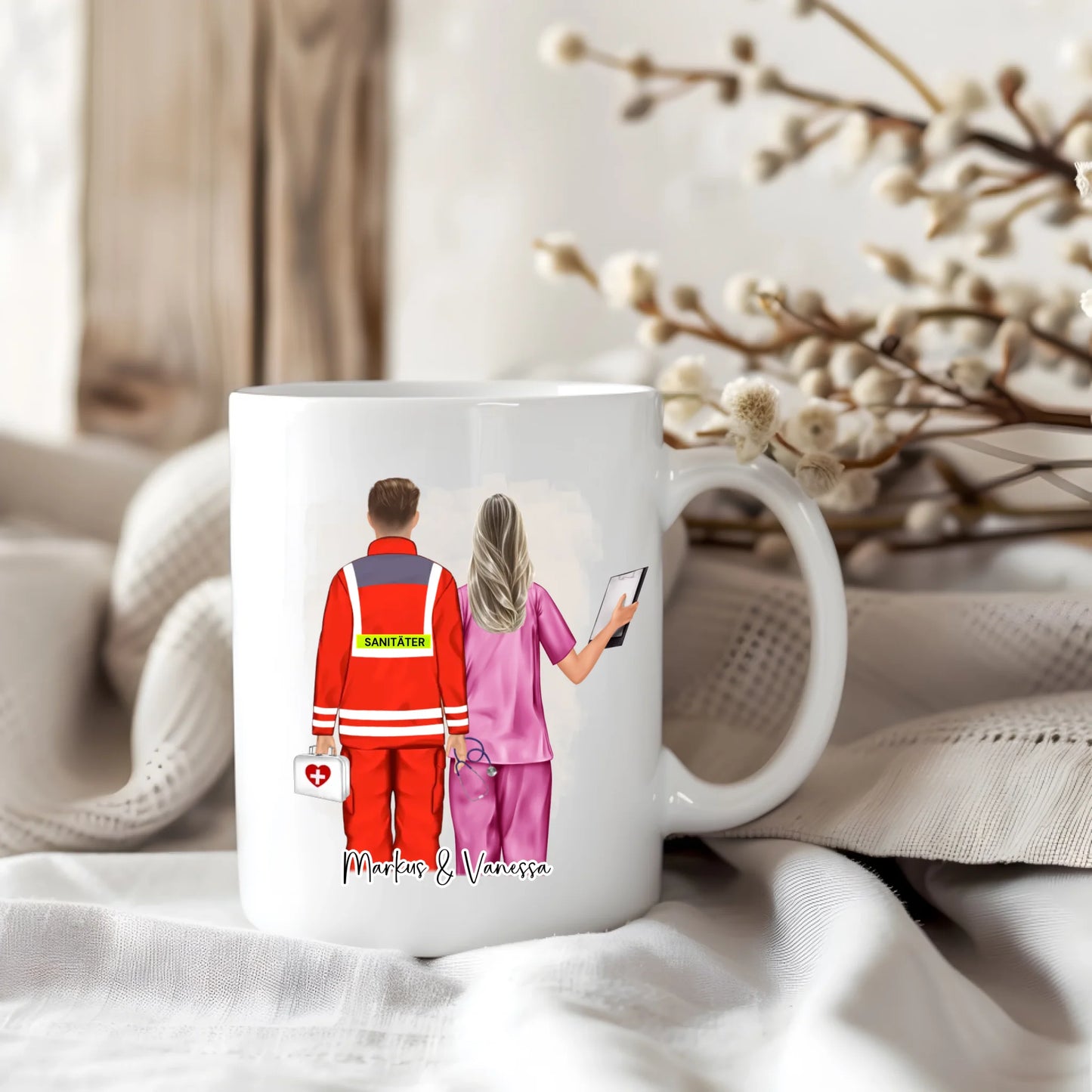 Sanitäter & Krankenschwester Tasse / Thermobecher