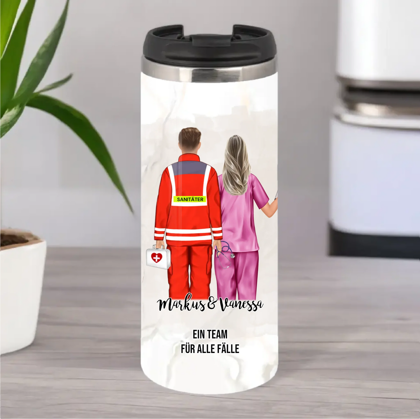 Sanitäter & Krankenschwester Tasse / Thermobecher