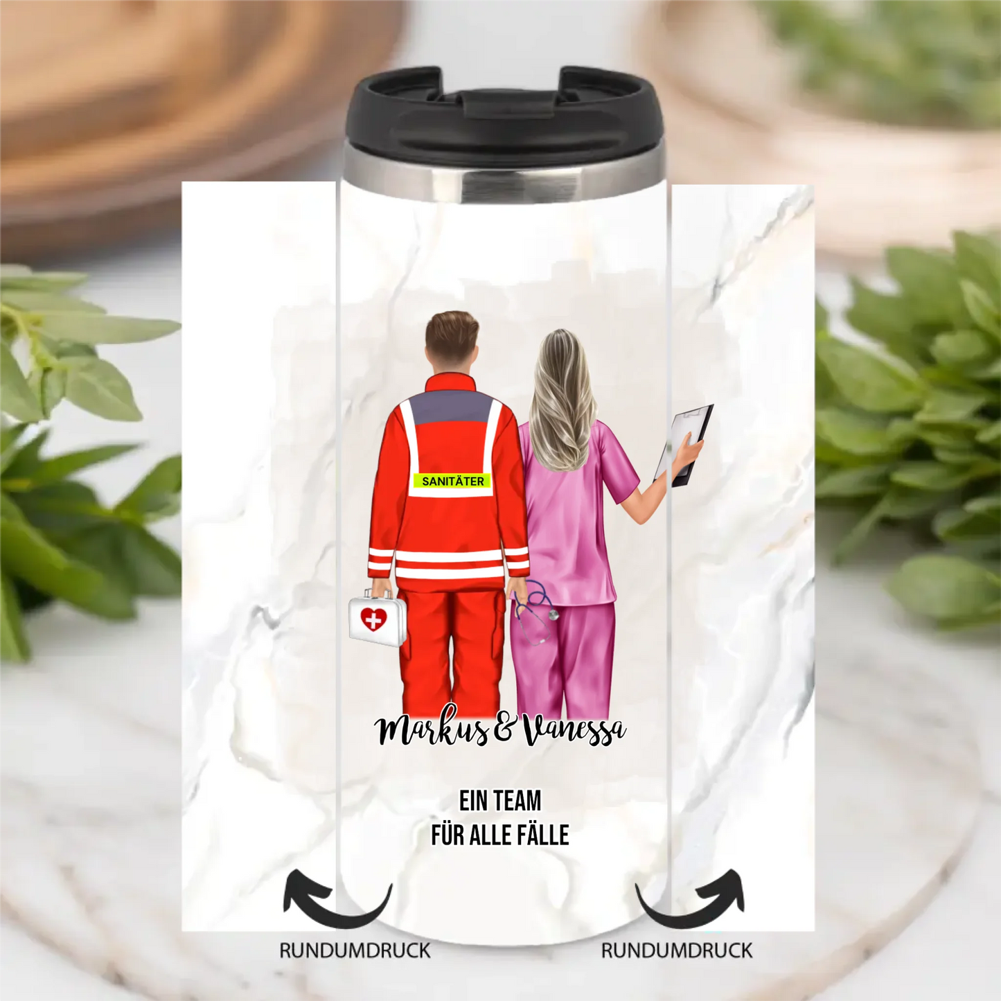 Sanitäter & Krankenschwester Tasse / Thermobecher