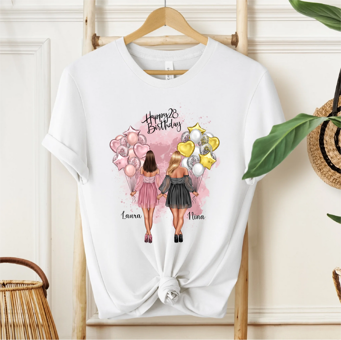 Birthday Freundinnen Skinny & Curvy T-Shirt