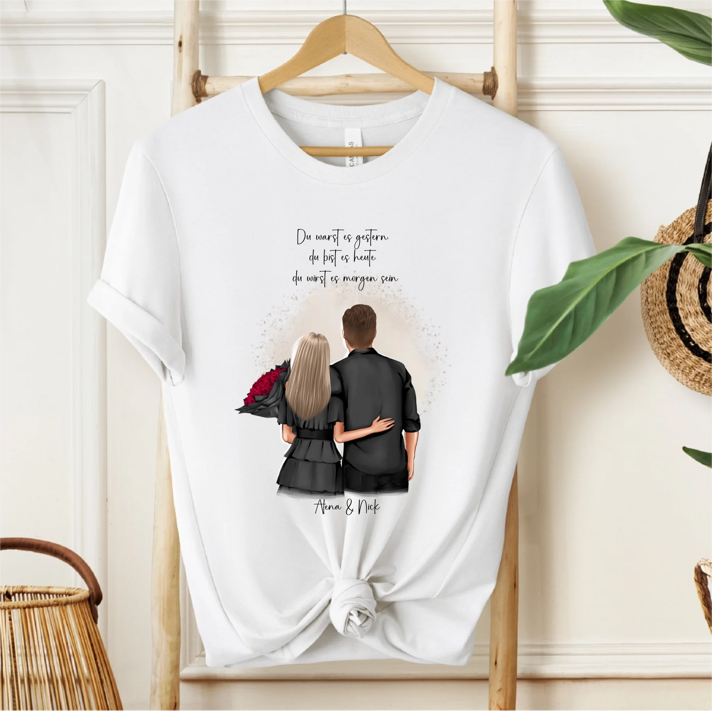 Personalisiertes Paar T-Shirt