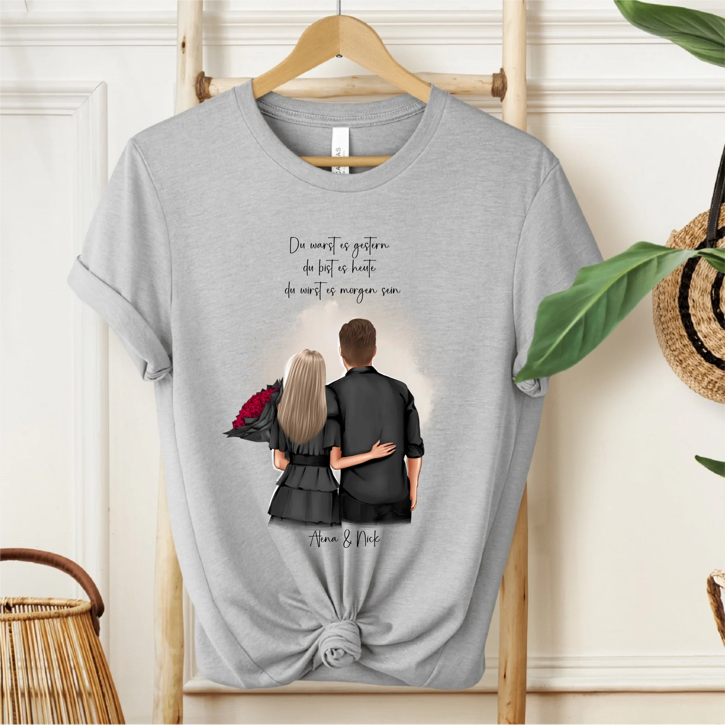 Personalisiertes Paar T-Shirt
