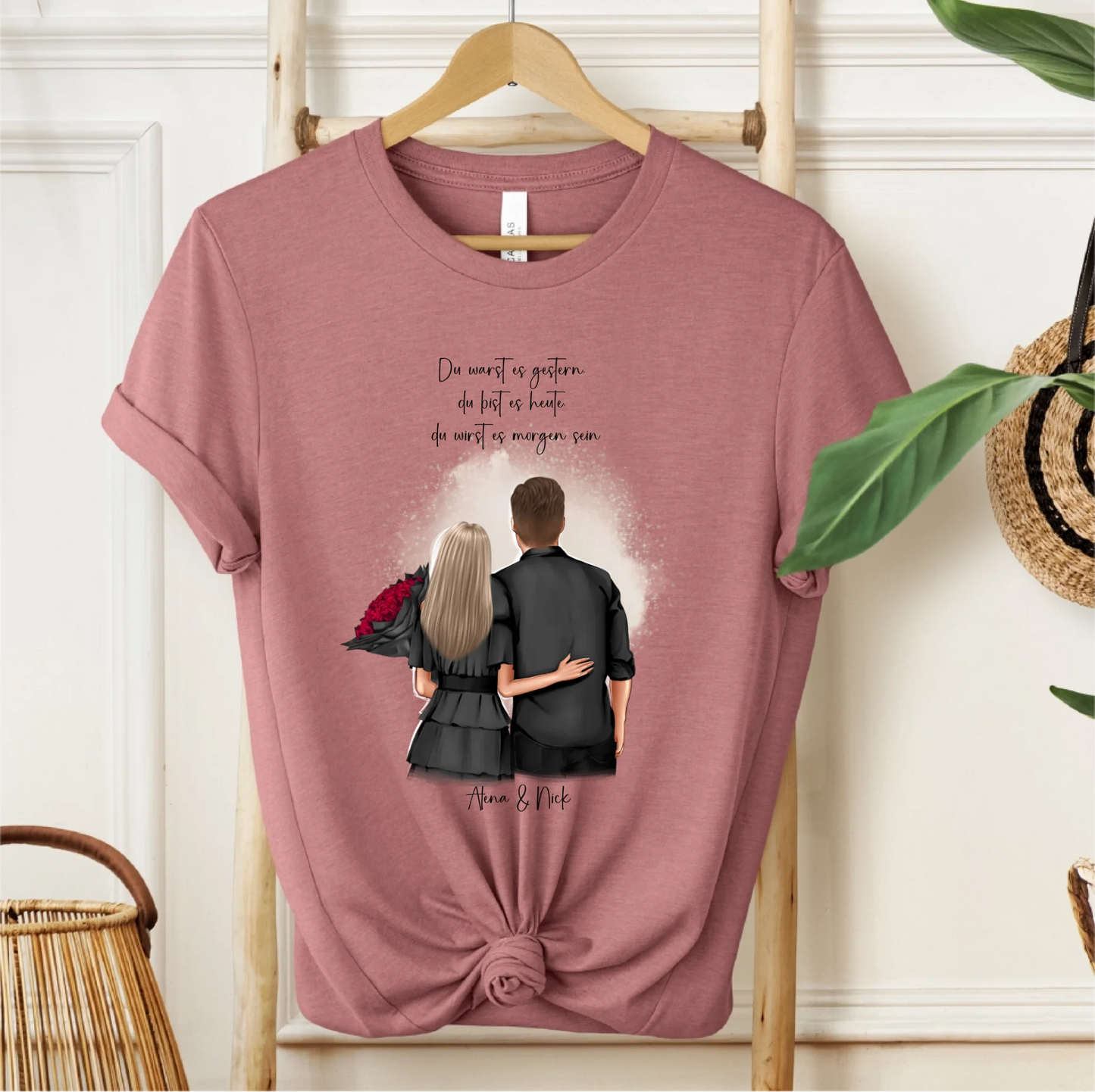 Personalisiertes Paar T-Shirt