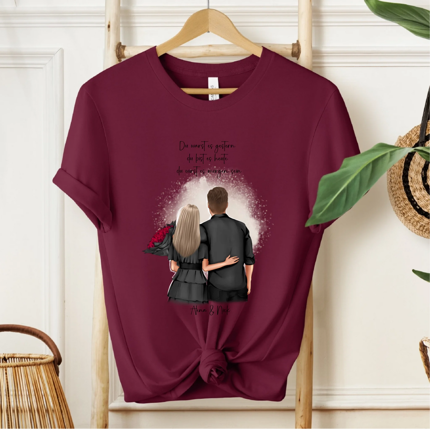 Personalisiertes Paar T-Shirt