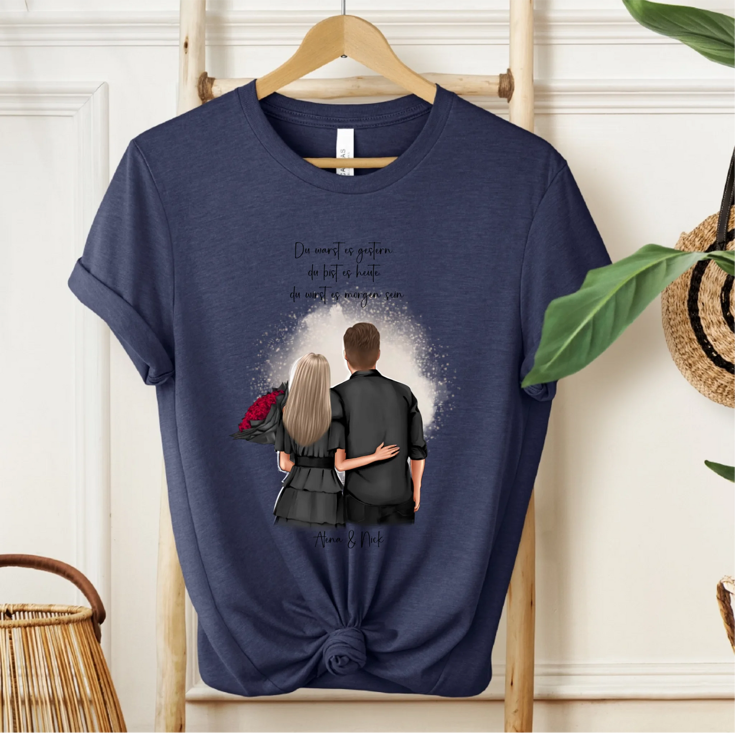 Personalisiertes Paar T-Shirt