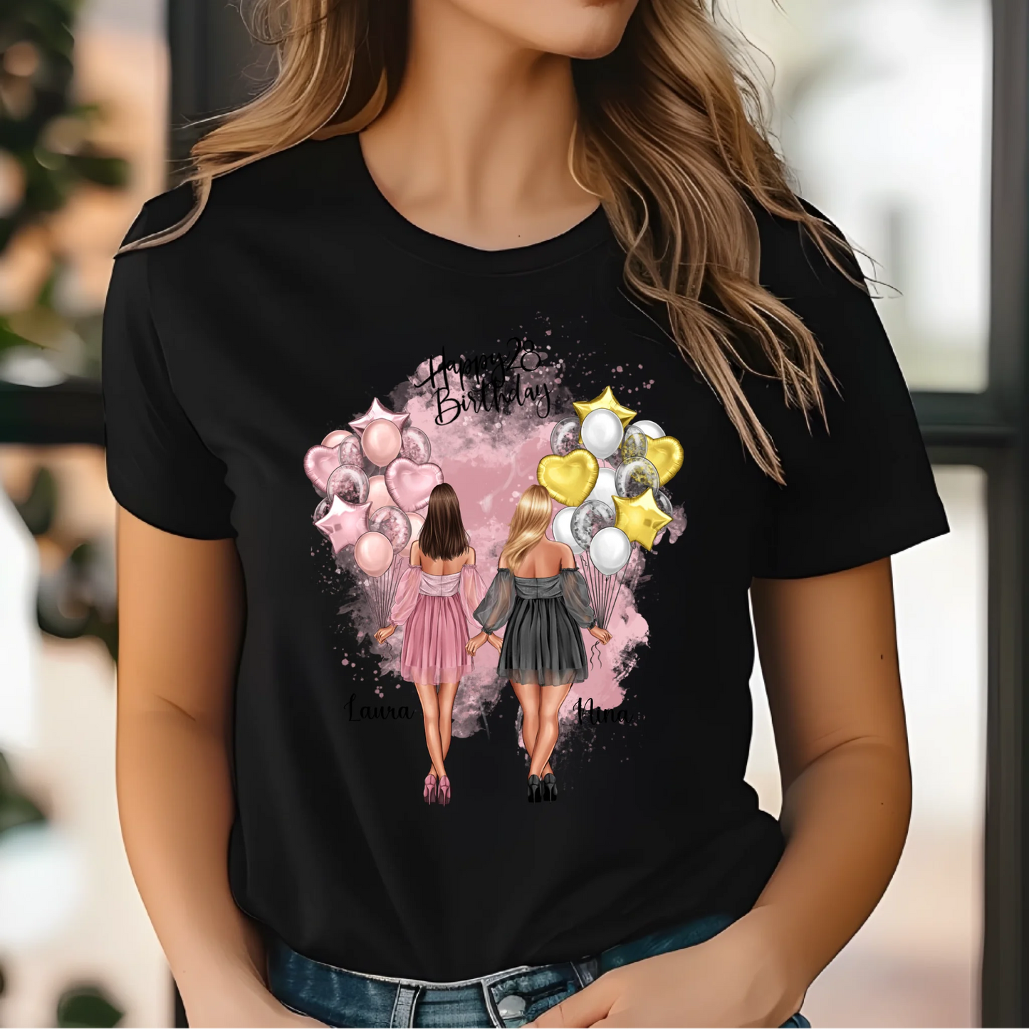 Birthday Freundinnen Skinny & Curvy T-Shirt