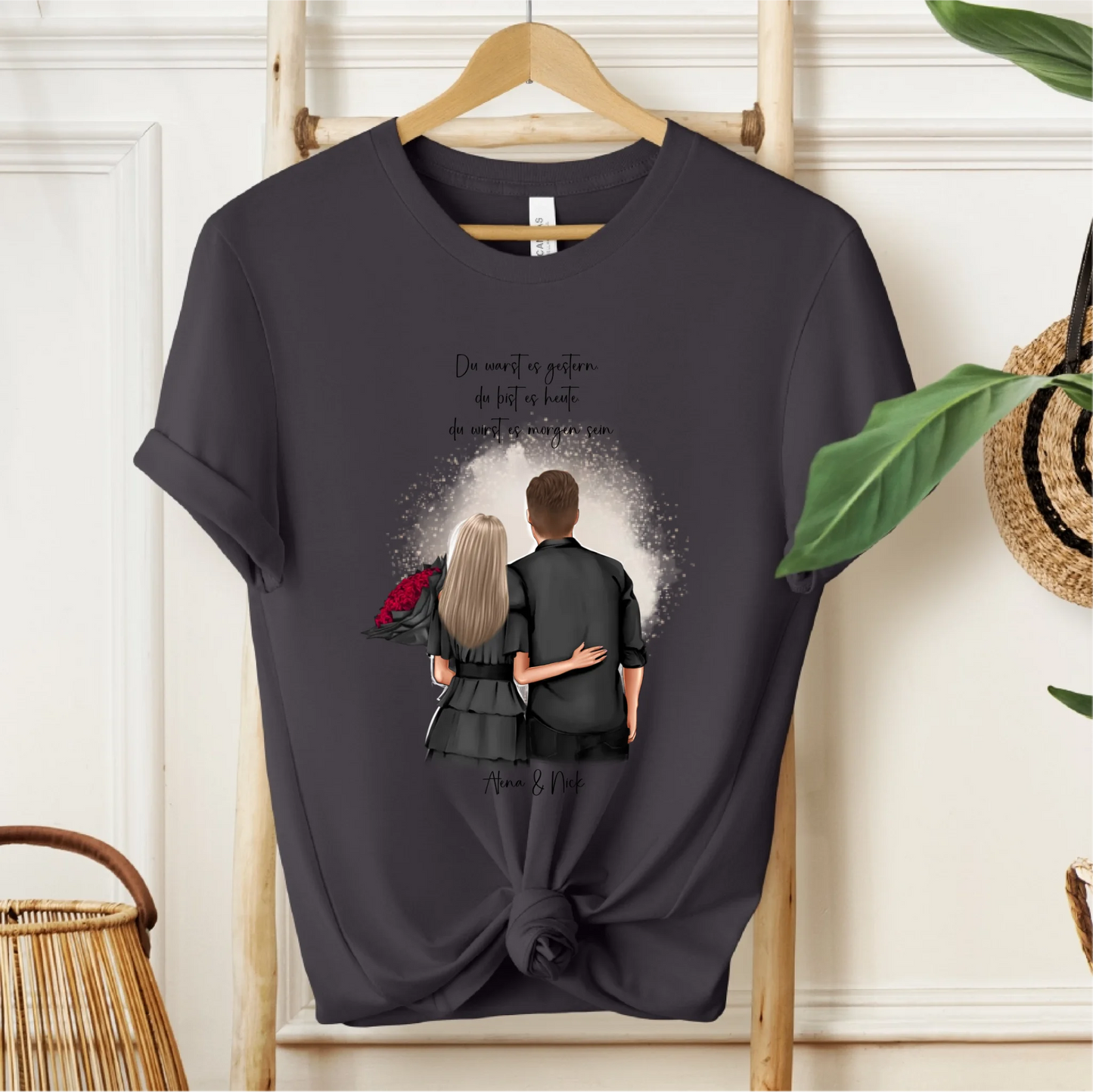 Personalisiertes Paar T-Shirt