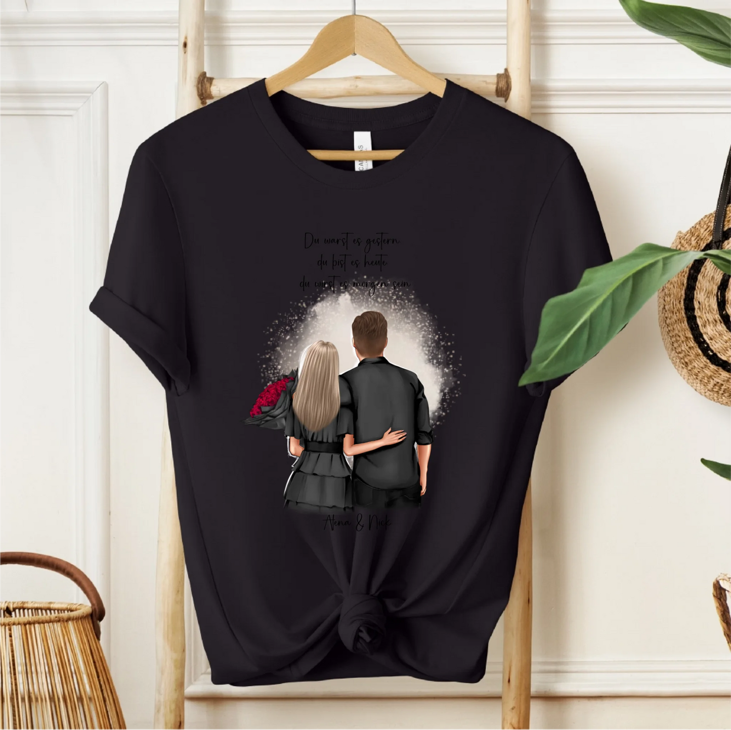 Personalisiertes Paar T-Shirt