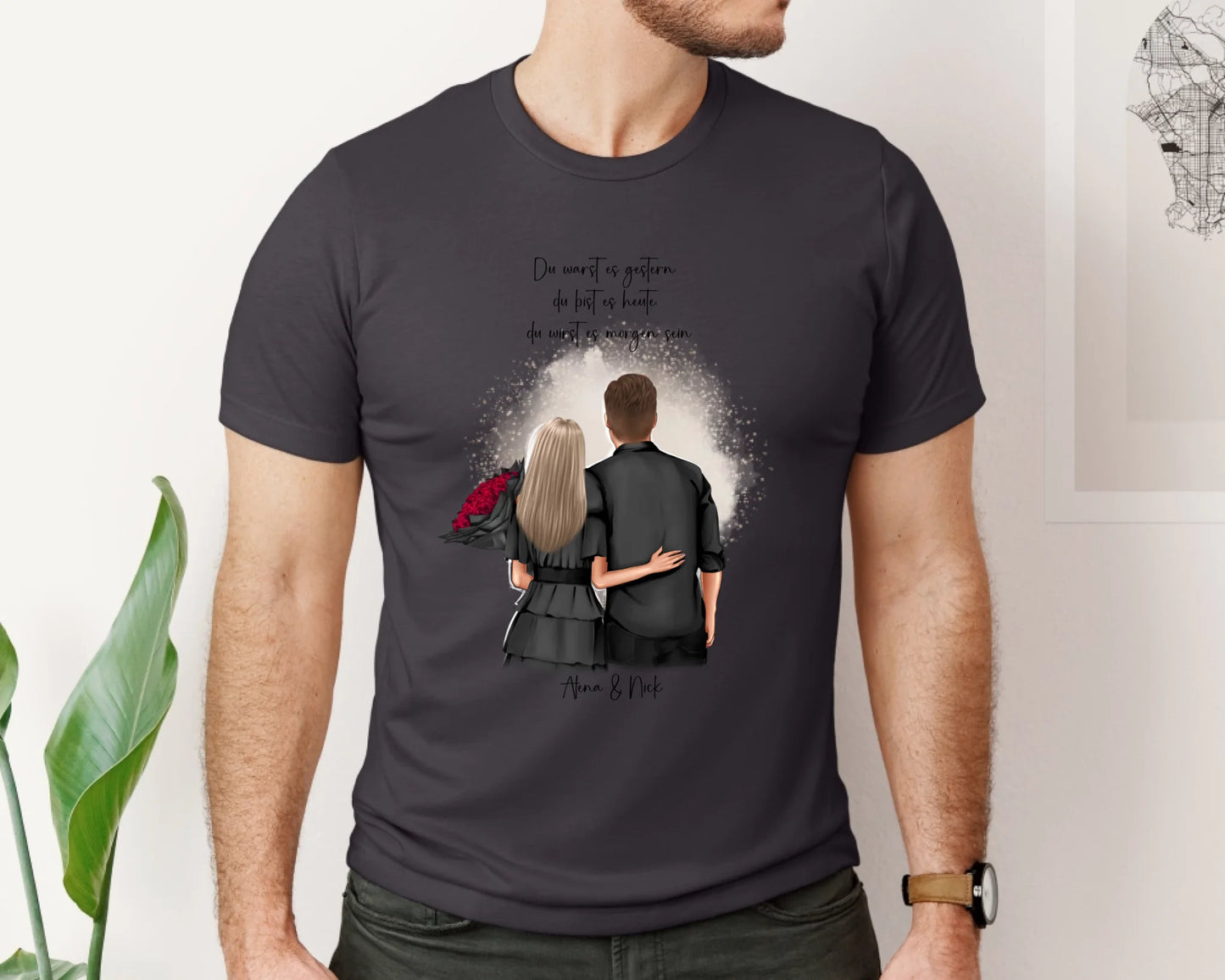 Personalisiertes Paar T-Shirt
